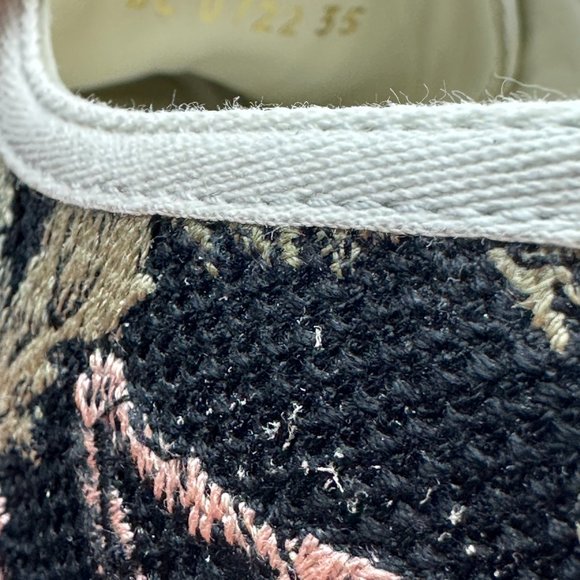 DIOR WALK'N Jardin Botaniqu Cotton Flat Lace Up Low Top Sneakers Shoes - Picture 14 of 16